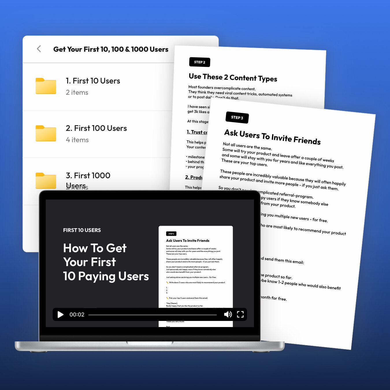 Get Your First 10, 100 & 1000 Users