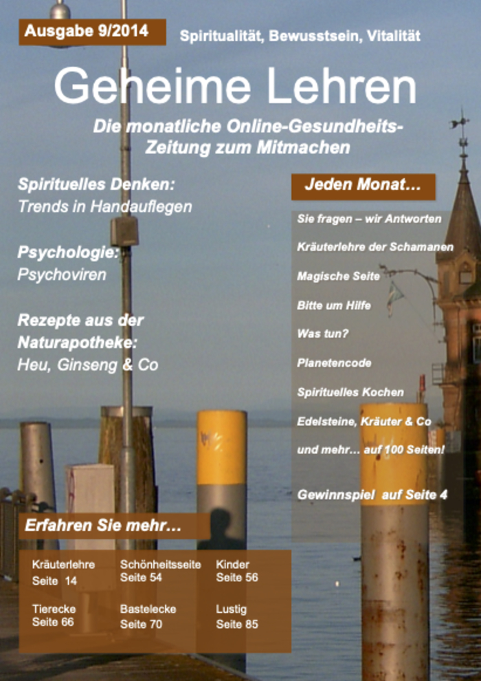 Geheime Lehre Zeitschrift, 9/2014, Rarität, 100 Seiten GRATIS - www ...