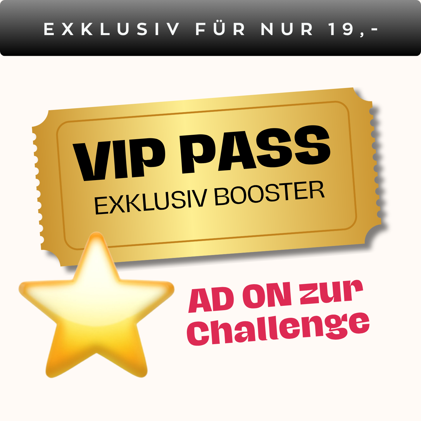 Banner VIP PASS Zur Challenge Manychat