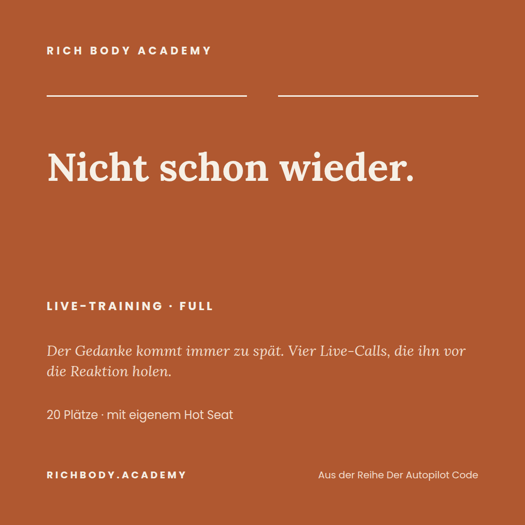 Banner fürs Training