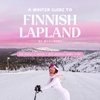 Cover: A Winter Guide to Finnish Lapland by @celinenl, skier on a snowy slope under a pink winter sky