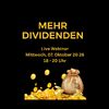 live webinar dividenden 7.10.26