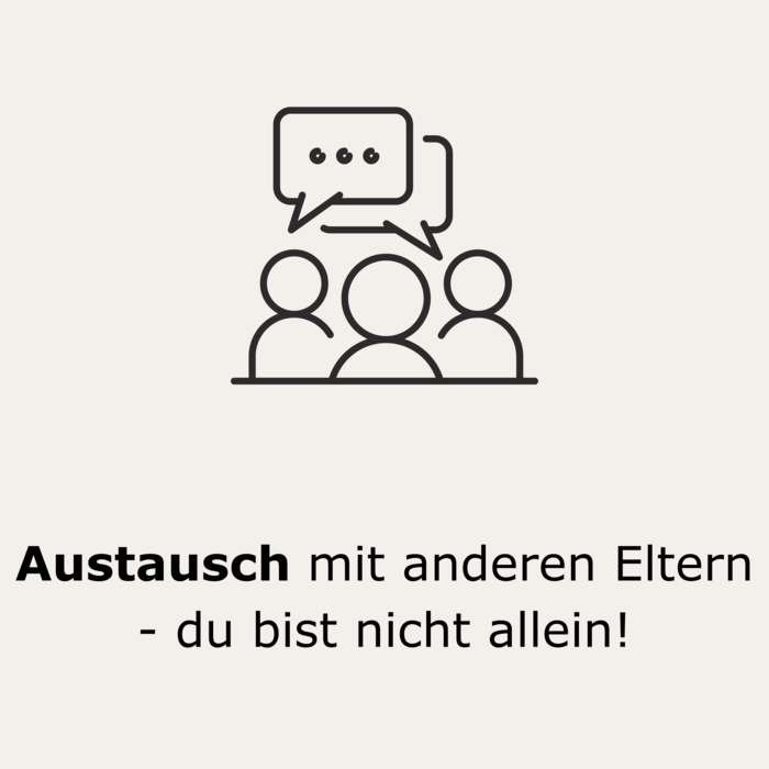 Austausch mit anderen Eltern - du bist nicht allein!