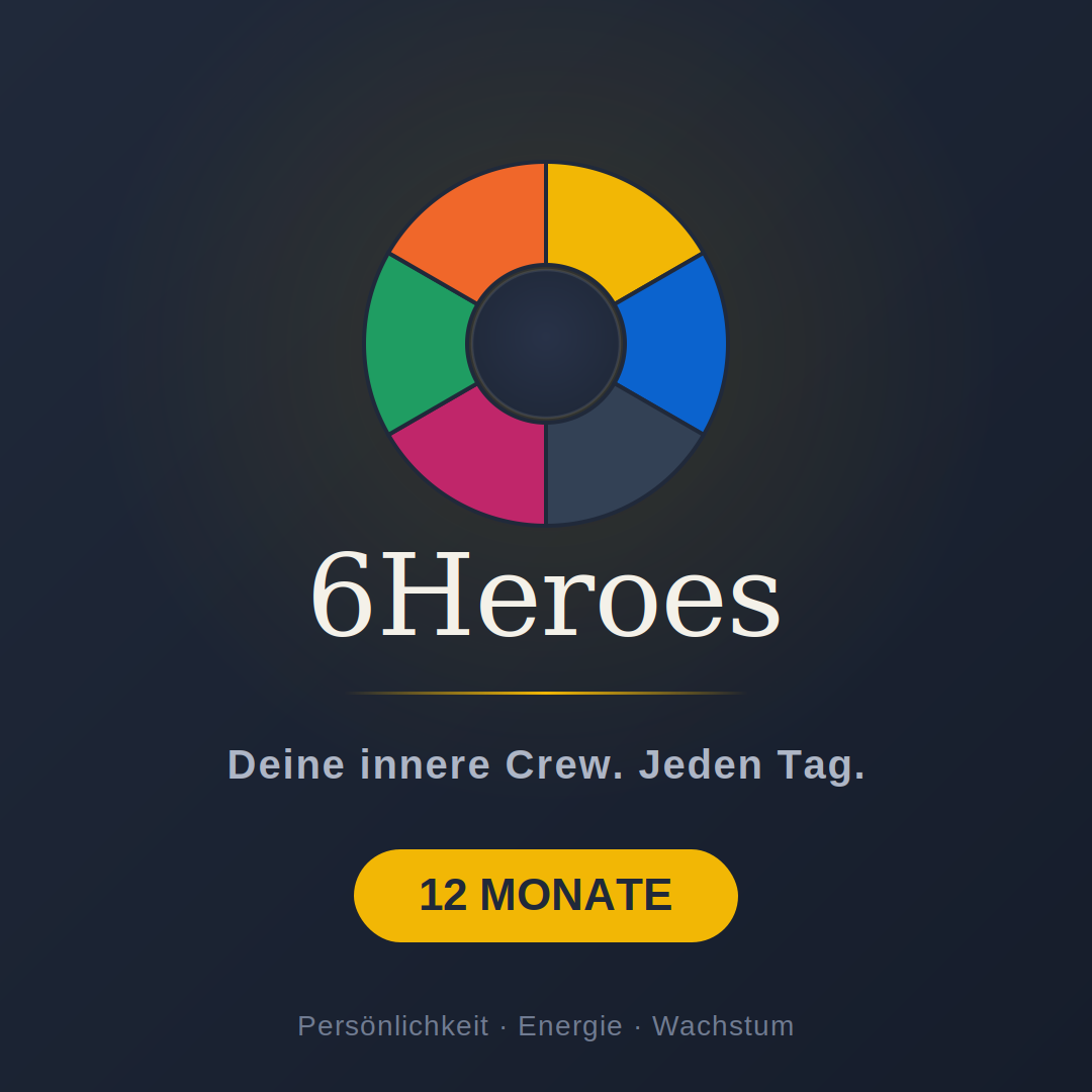 Banner für 12 Monate 6Heroes mit Logo