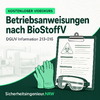 Cover: Kostenloser Videokurs Betriebsanweisungen nach BioStoffV und DGUV Information 213-016