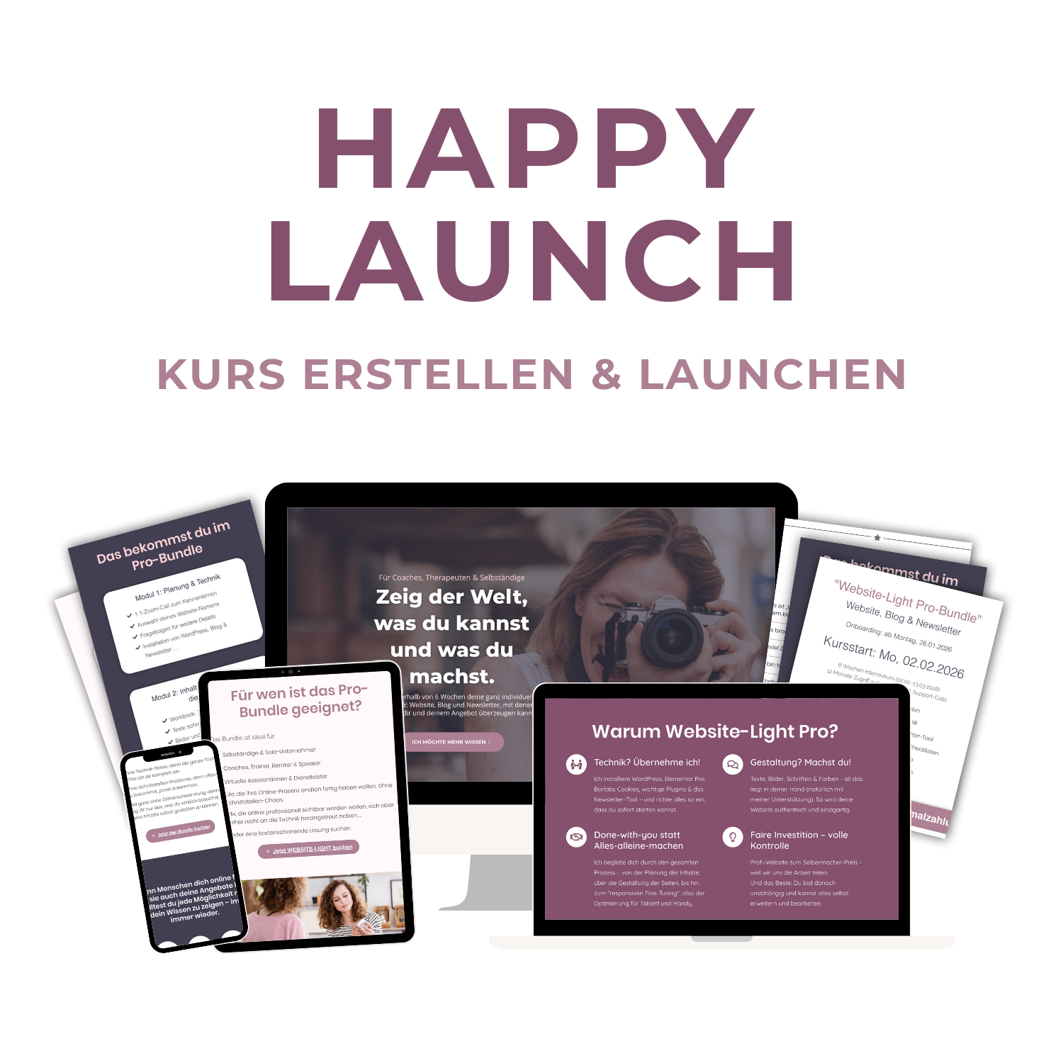 Happy Launch Mockup