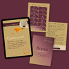 Vorschau des Selbstcoaching-Workbooks SCHEITER HEITER mit Cover und drei Beispielseiten.