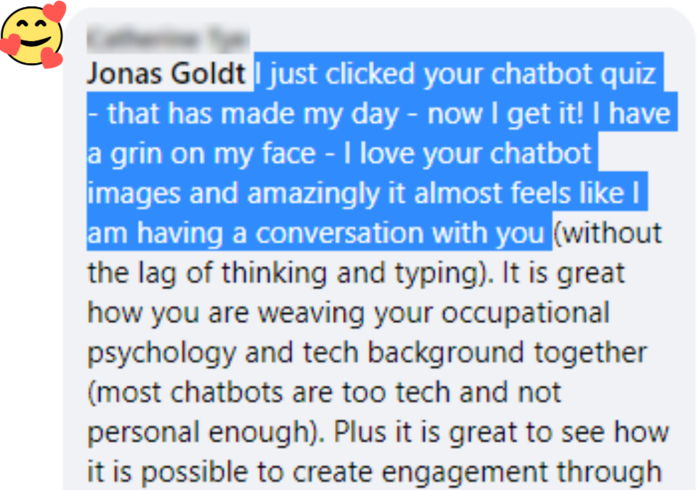 Screenshot Testimonial DM Automation