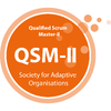 Logo for Qualified Scrum Master-II course certified by the Society for Adaptive Organisations