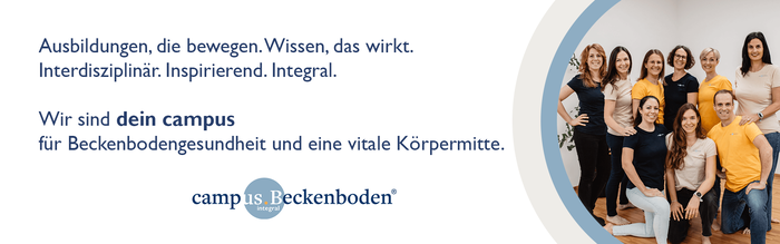 campus.Beckenboden Slogan, Logo und Team