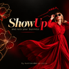 Grafik für „ShowUp“ von businessdesign.rocks. Der Titel „ShowUp“ steht groß im Bild, darunter der Satz „and rock your busines