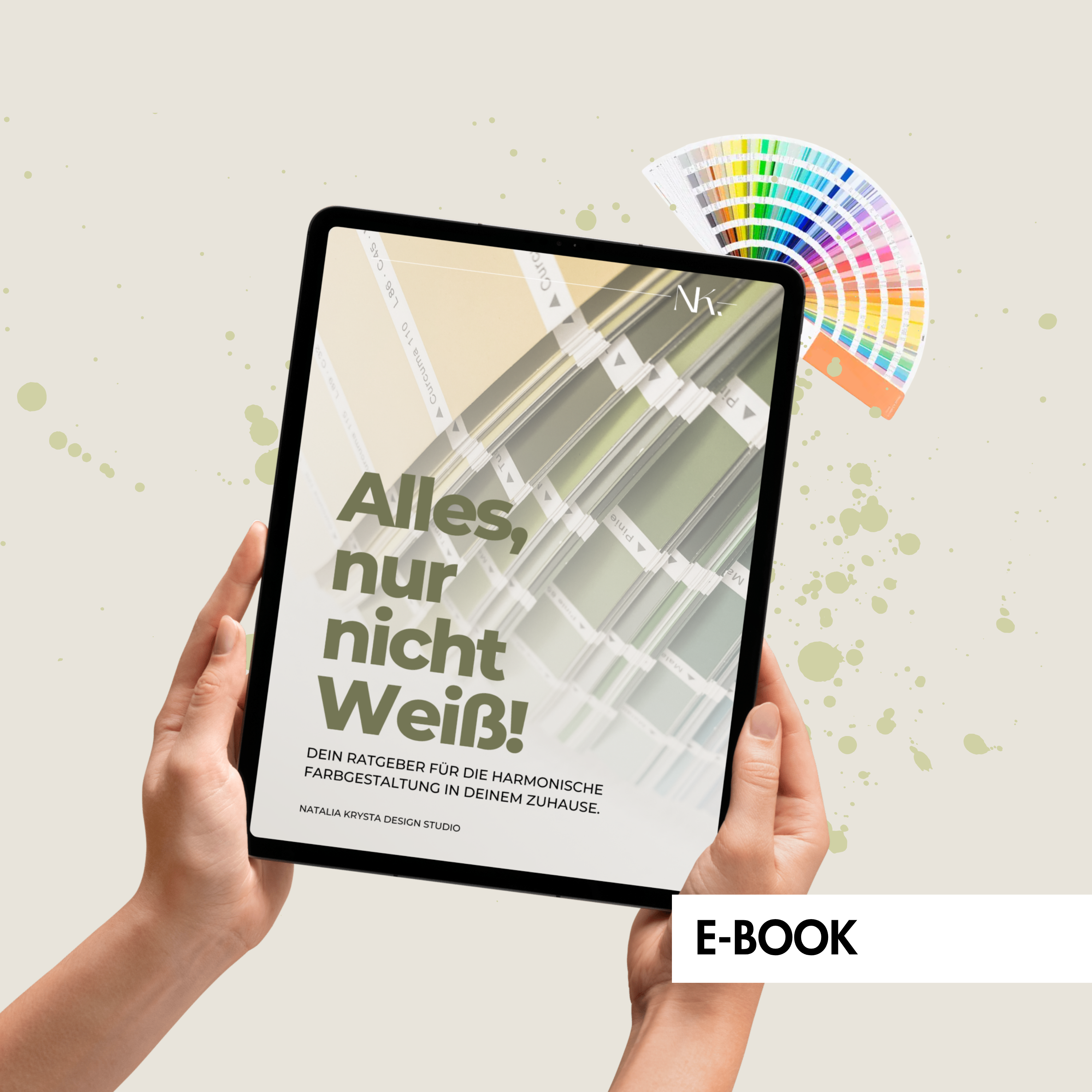 E-Book Titelbild mit der Schrift Alles nur nicht Weiß
