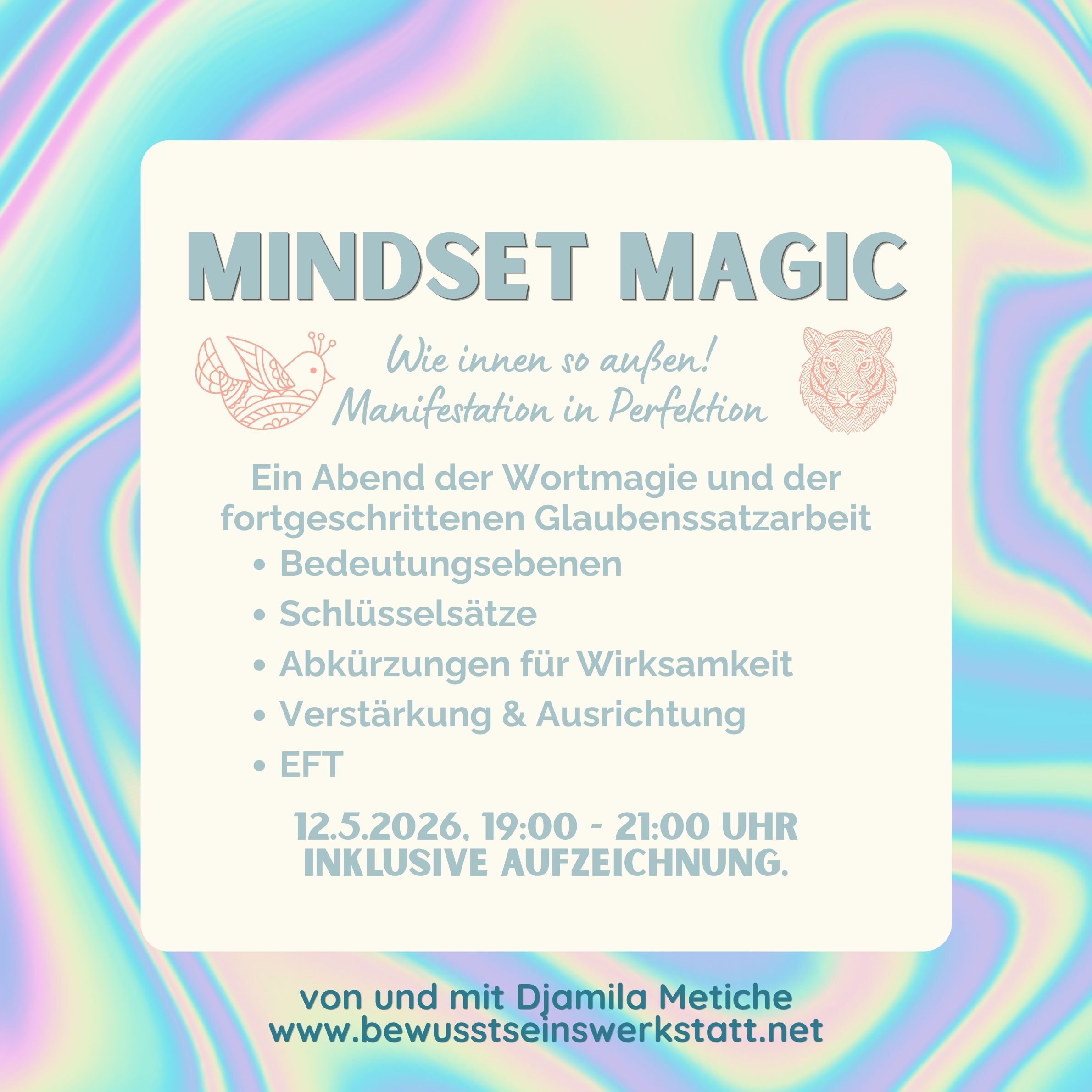online Workshop mindset magic: Manifestation in Perfektion