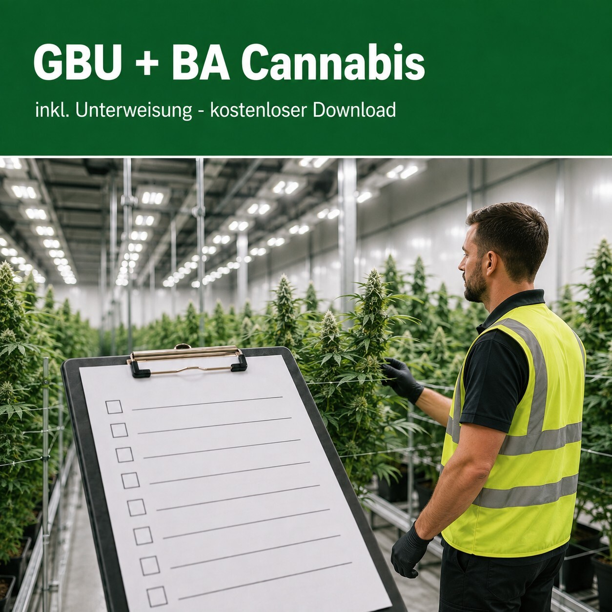 Cover: GBU, BA und Unterweisung Cannabis – kostenloser Download