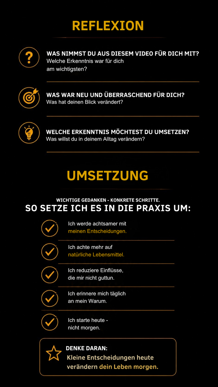 Reflexion & Umsetzung