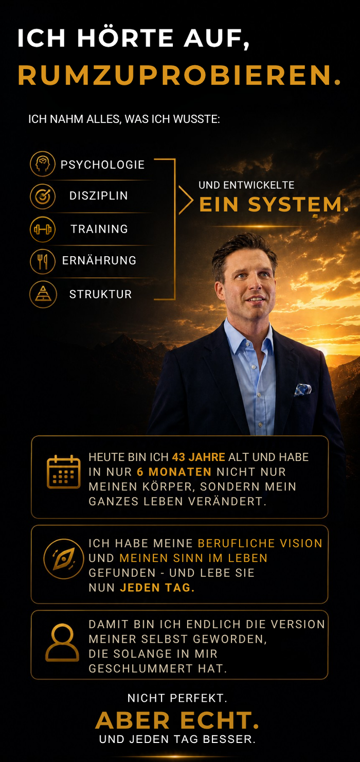 Ich hörte auf rumzuprobieren und entwickelte ein System