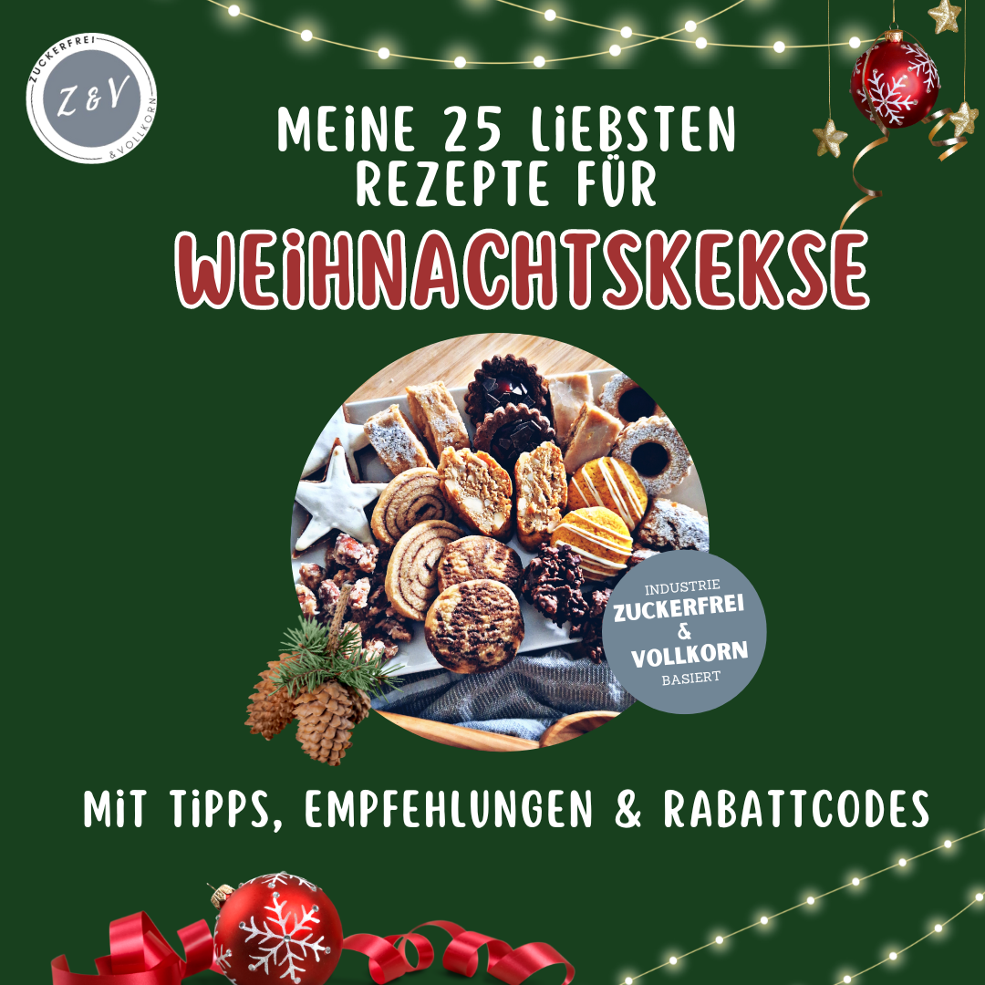 Zuckerfrei & Vollkorn Weihnachtskekse Gesund & Louwenfreundlich