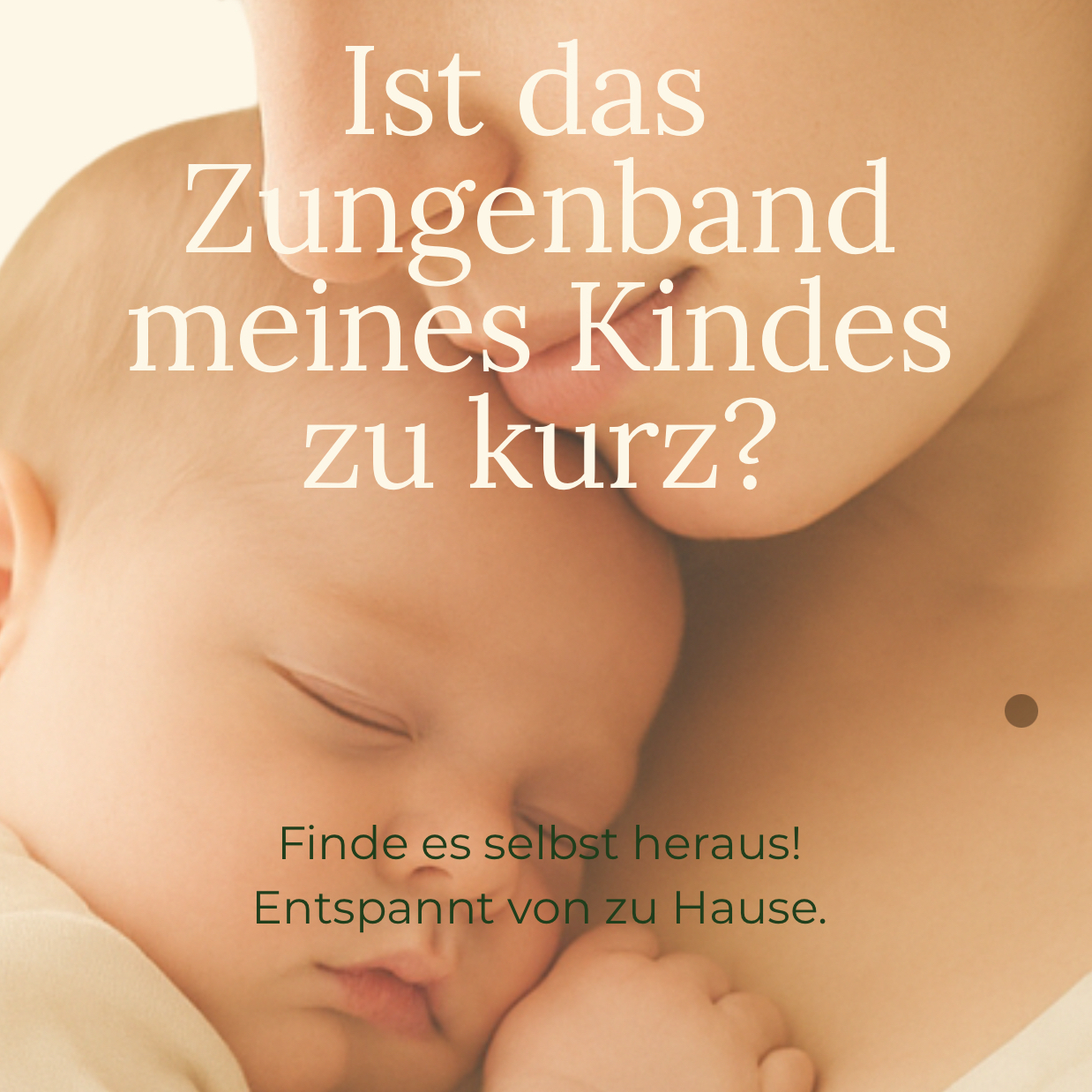 Ist das Zungenband meines Babys zu kurz?