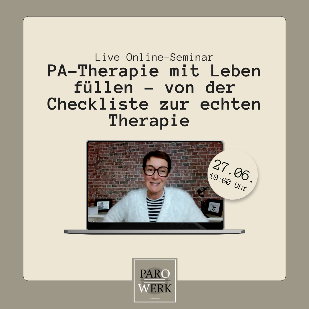 Banner Online Seminar PA-Therapie mit Leben füllen
