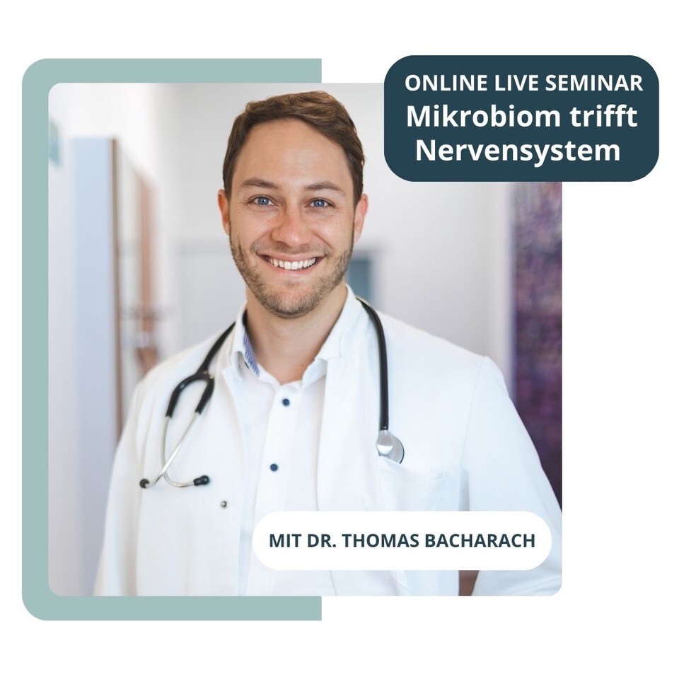 Banner Online Live Seminar Mikrobiom trifft Nervensystem