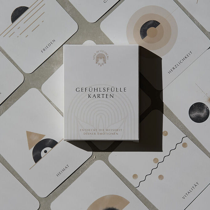 Gefühlsfülle Kartenset mit Verpackung und einzelnen Karten