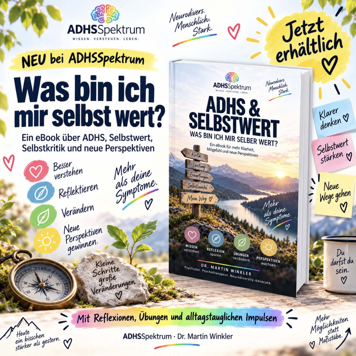 Beispielbild für eine PDF-Buch zu ADHS und Selbstwert