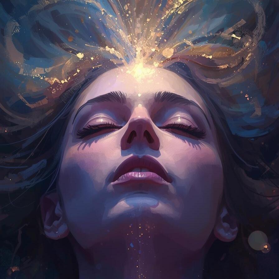 Erstelle mir das Bild einer Frau, die channelt-896x896.jpg