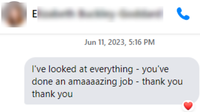 Screenshot Testimonial for Chatbot DFY Service