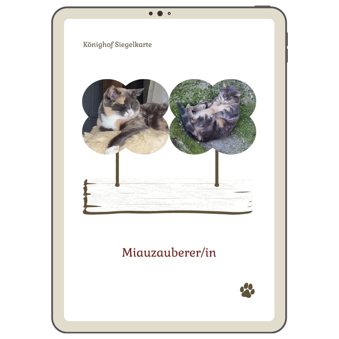 Könighof Siegelkarte "Miezenzauberer/Miezenzauberin