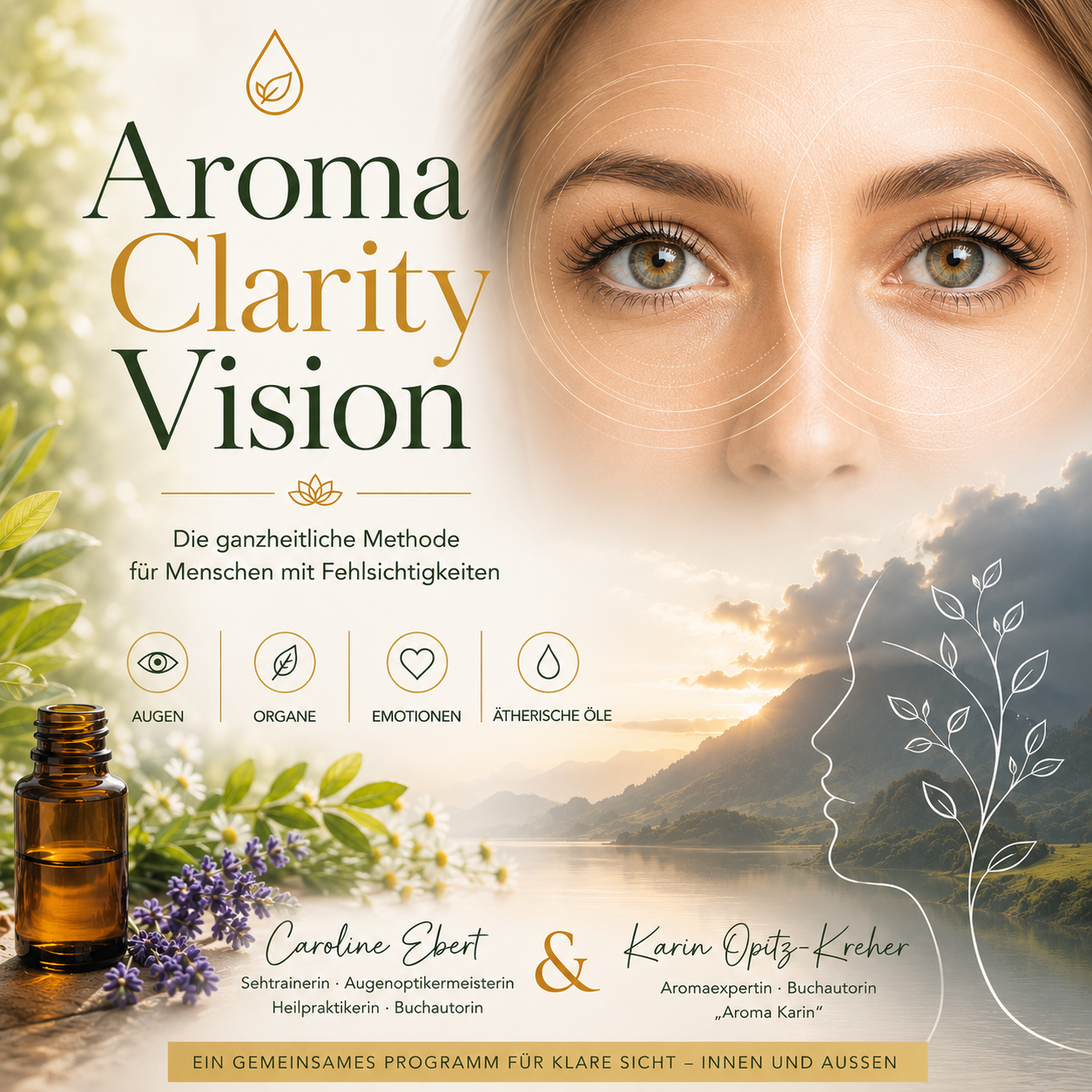 Aroma Clarity Vision. Die ganzheitliche Methode für Menschen mit Fehlsichtigkeiten. Augen, Organe, Emotionen, ätherische Öle