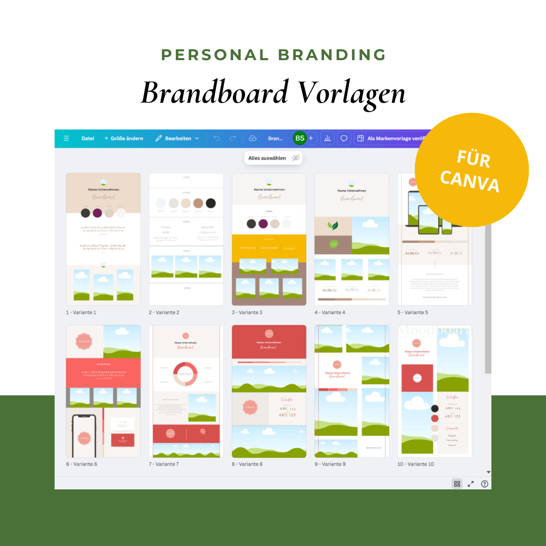 Brandboard Vorlagen