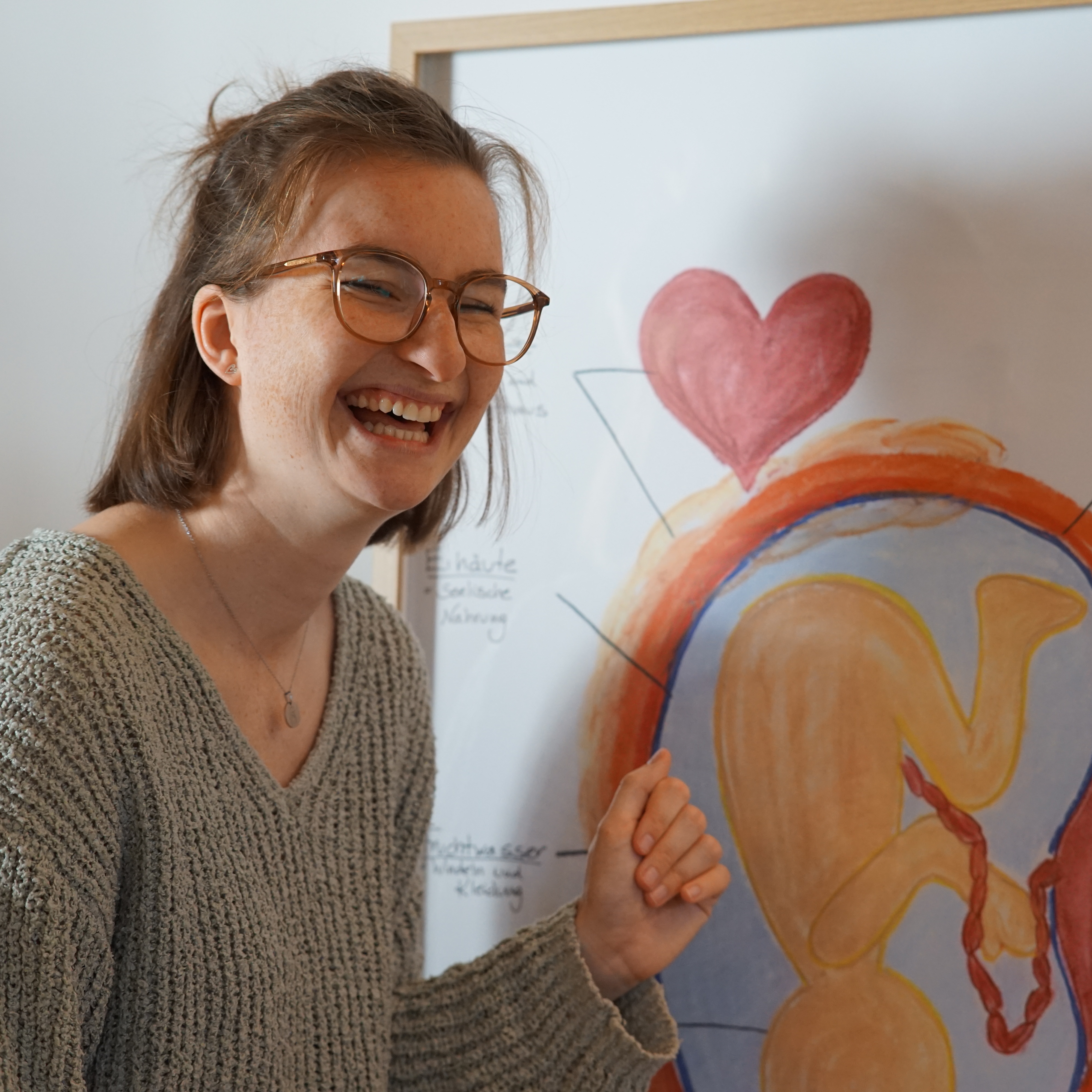 Geburtsvorbereitung Onlinekurs Hebamme Lina mit Herz