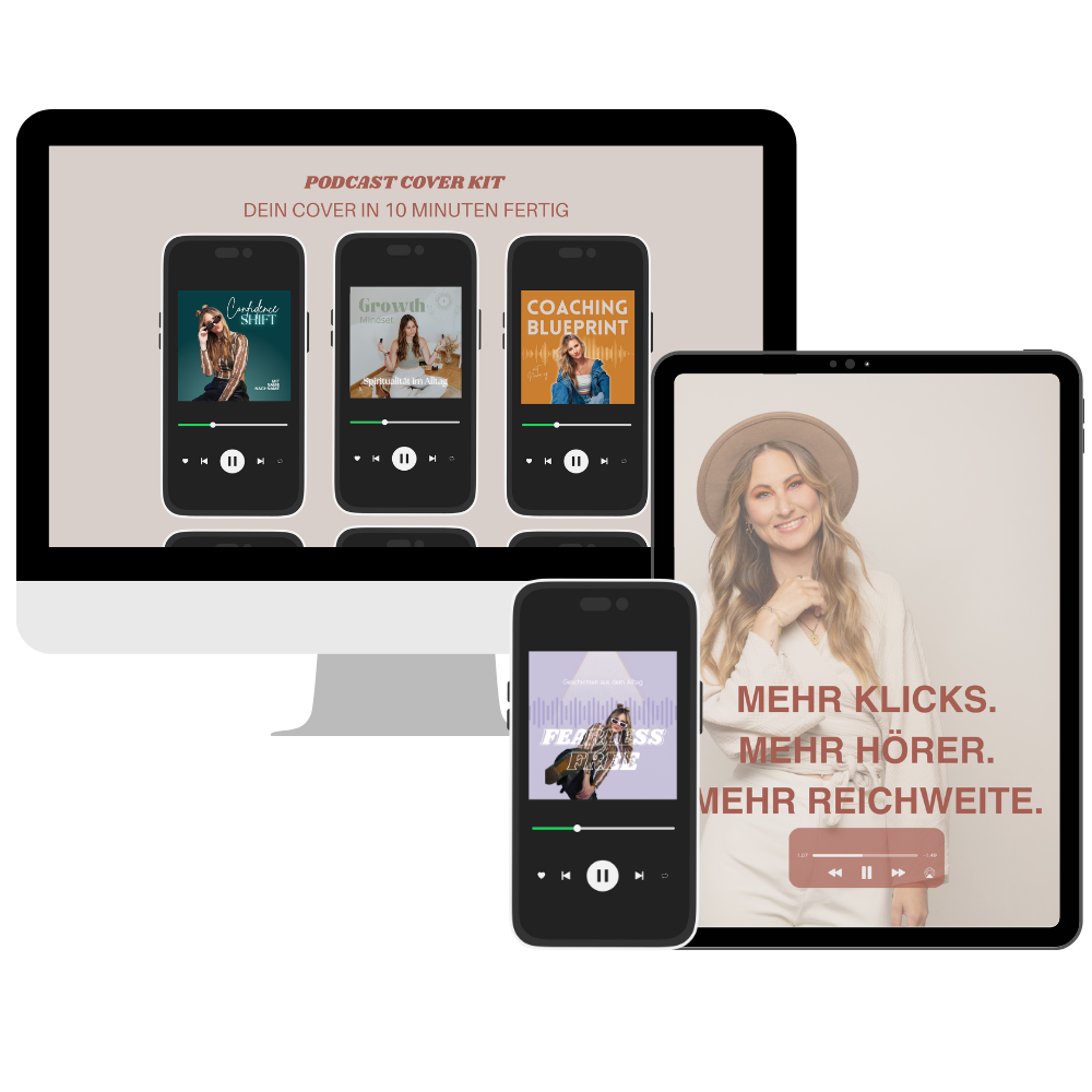 Podcast Cover Kit - 10 Canva Vorlagen für dein Podcast Cover