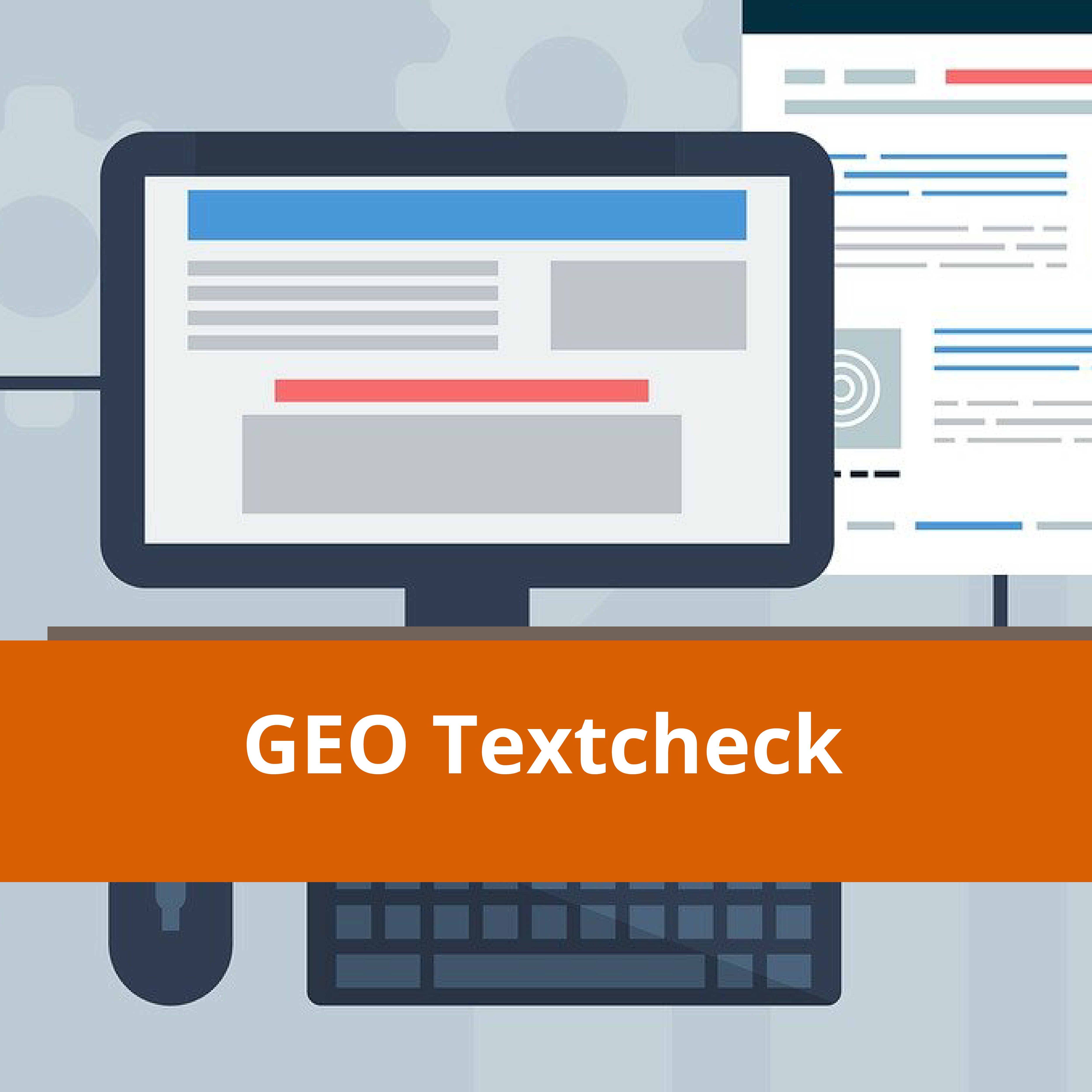 Banner für GEO Textcheck