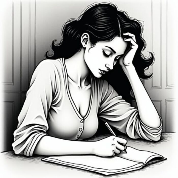 Frau verfasst ihre E-Mail im Coaching – erste Hilfe bei Beziehungskrise