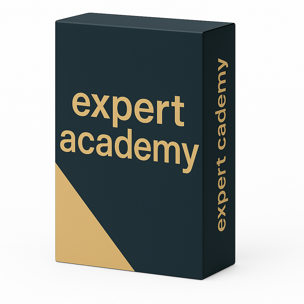 hier siehts du die expert academy in einem Mock-Up