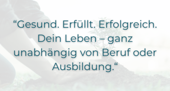 Banner Gesund. Erfüllt. Erfolgreich