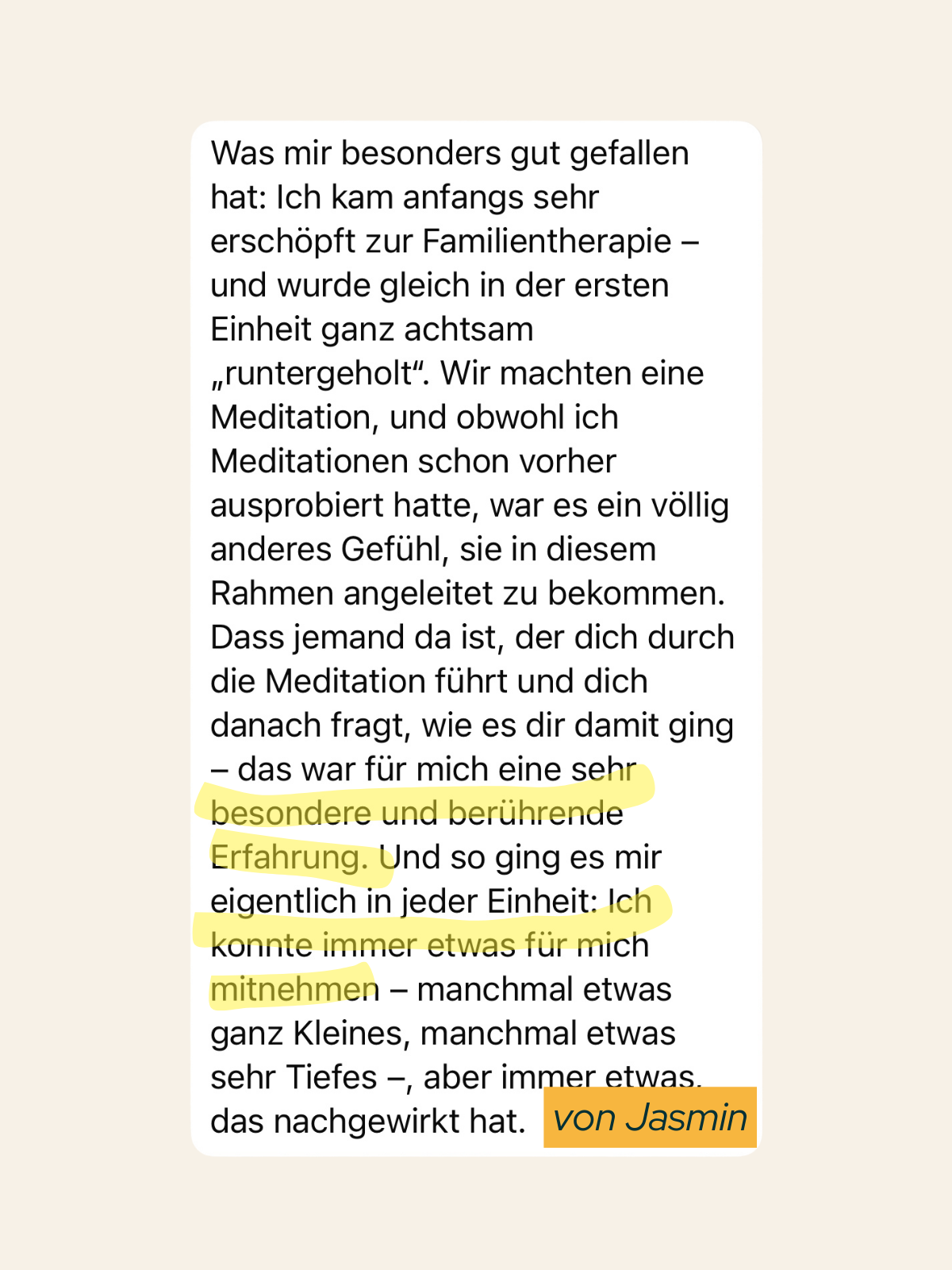 Testimonial Screenshot 1